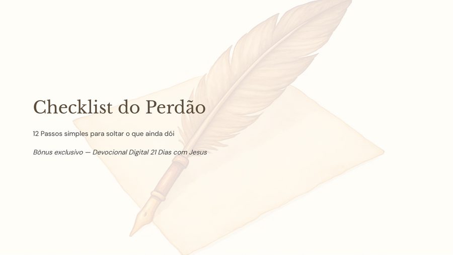 Checklist do Perdão